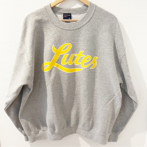 Other - Pacific Lutheran University Lutes Men’s Grey Crew Neck Sweatshirt XL